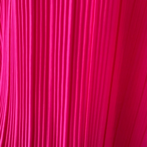 a new day Fuchsia Pleated Dress - Picture 4 of 4